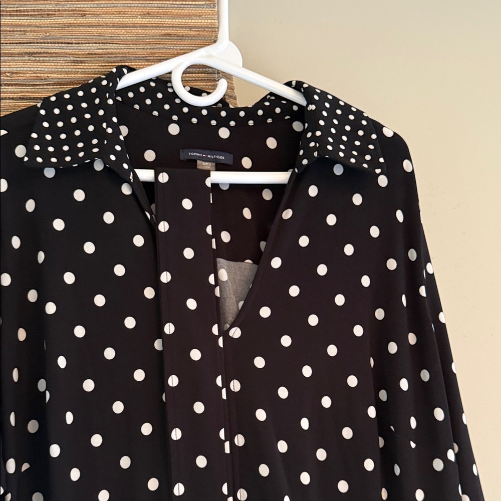 Tommy Hilfiger Black and White Polka Dot Dress
